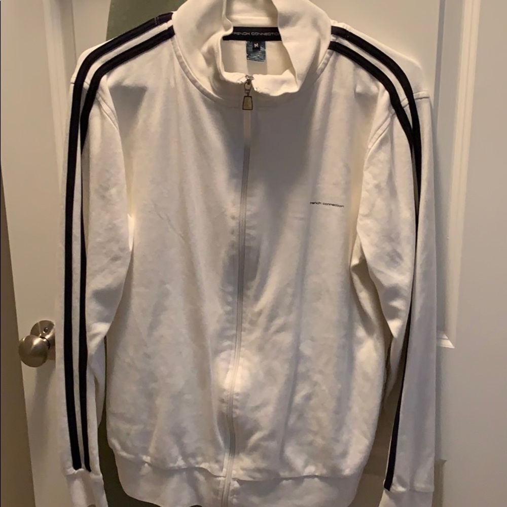 French Connection white/ivory track jacket
